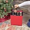 Red & Black Zip Up Christmas Ornament Storage Box